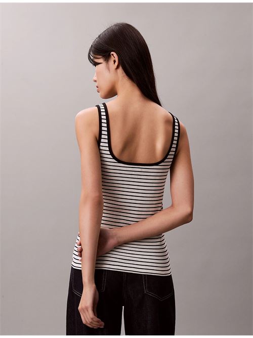 striped monologo scoop nk rib ta CALVIN KLEIN JEANS | LV047F832GXDY